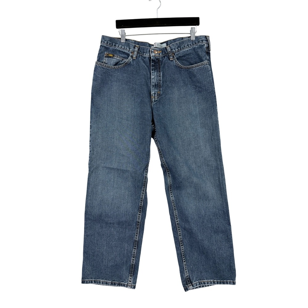 Lee 2007 Relaxed‎ Fit Jeans Mens 38x30 Denim Straight Leg 100% Cotton 2055542